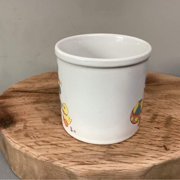 🟡 Vintage - Ceramic Crafted Baby Bear - Pink & Blue Container - Dated 1988 - Picture 5 of 10